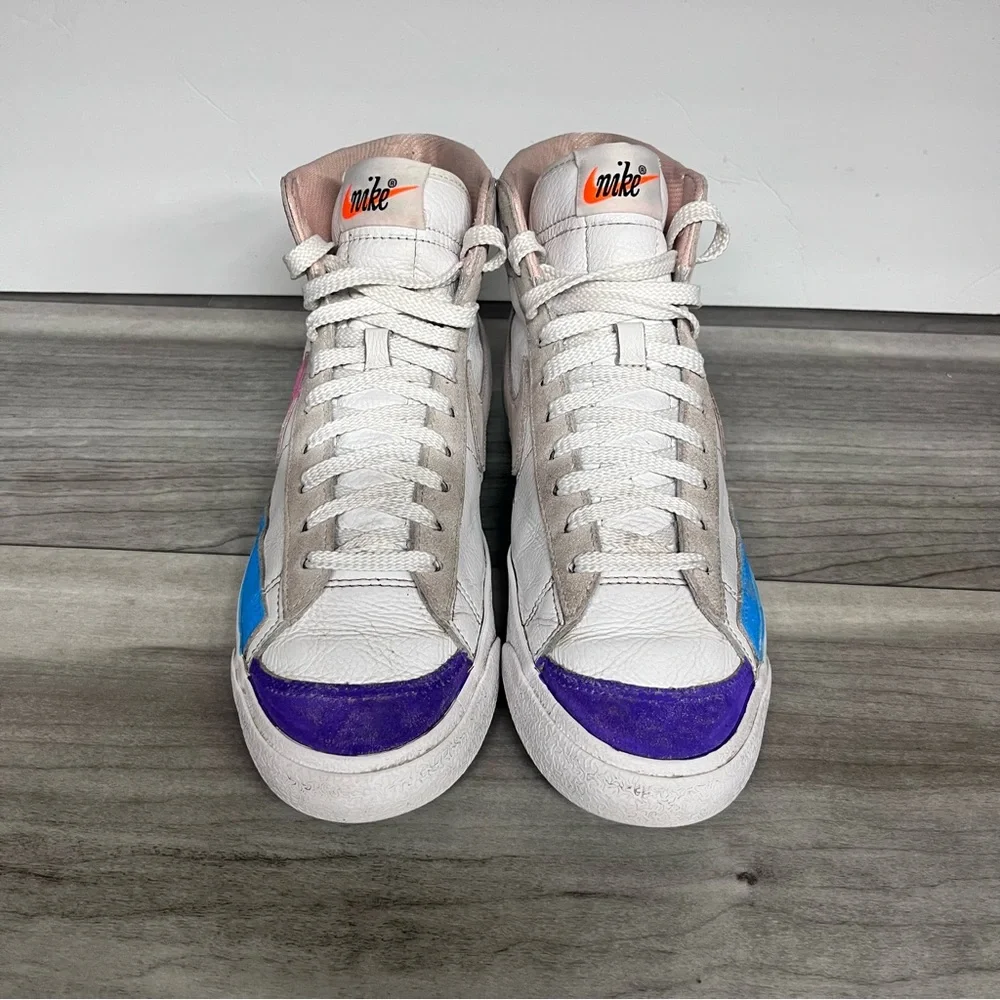Nike ‘77 Blazer Mid Sneakers Shoes Womens 8 leather Custom Comfy Cool